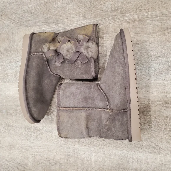 Koolaburra By Ugg Women's Gray Victoria Short Boot Size 6 $100 - Picture 7 of 9